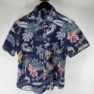 New w/o tag Nautica Classic Fit Cotton Mens Hawaiian Style  Short Sleeve Size XL
